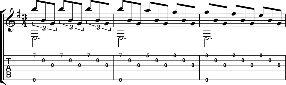 Romance Anónimo partitura + tab primera parte. Tutoriales de guitarra. 