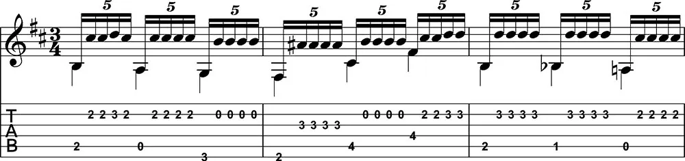 Fuente y Caudal trémolo de guitarra flamenca