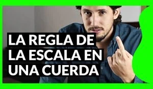 La regla de la escala en una cuerda. Diccionario de guitarra