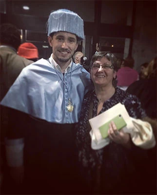 Pablo Romero Luis acto de investidura a doctor.