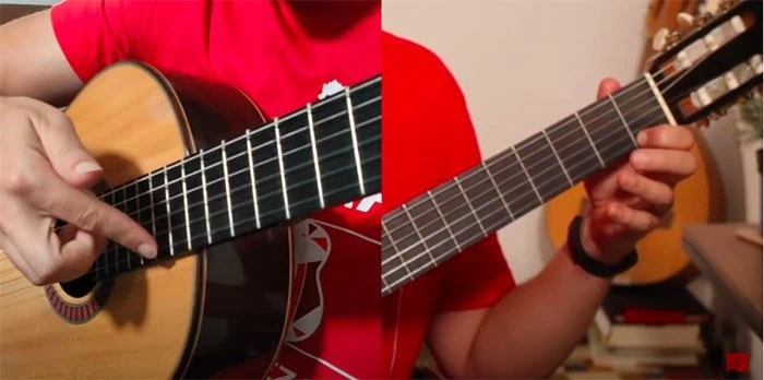 Armónicos artificiales en guitarra cómo se tocan. Distintas vistas.