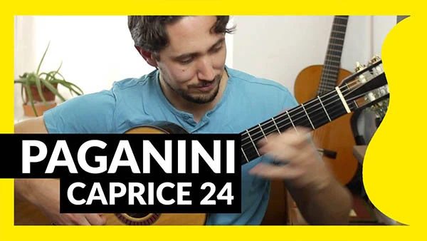 Caprice 24 paganini para guitarra. Tutorial