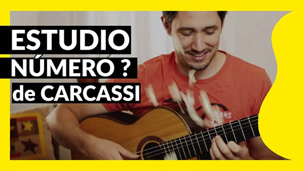 Estudio 2 de mateo carcassio para guitarra. Tutorial, partitura y tablatura.