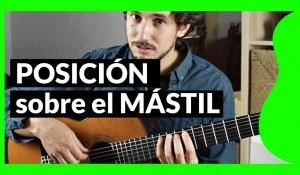 posición de mano izquierda en el mástil para guitarra. Thumbnail para el vídeo de guitarristas del futuro