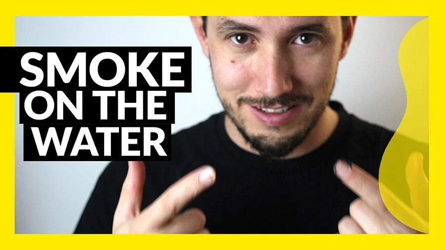 Smoke on the Water tutorial fácil de guitarra