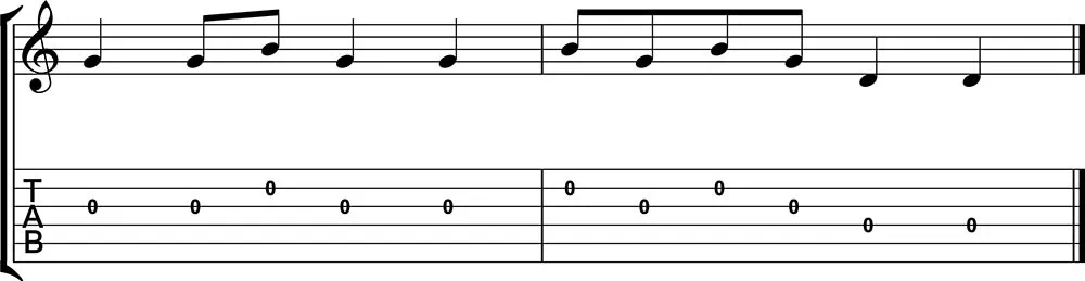 Quinto levanta tablatura y partitura